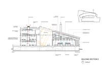 Building section with overlay of air system and sun angles. - Photo Credit: Courtesy of team