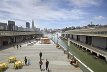 Plaza between Pier 15 and Pier 17 - Photo Credit: Photo by Bruce Damonte