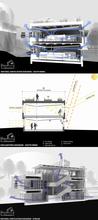 The building sections rendered here illustrate some of the CSL’s daylighting and natural ventilation strategies. - Photo Credit: The Design Alliance Architects