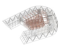 To optimize the use of structural timber, the team used a composite design for the floor system. The “composite timber/concrete system” is believed to be the first such use in the United States, and reduced structural material needs by 30 percent. - Photo Credit: ZGF Architects LLP