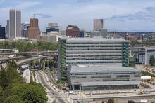 With its dynamic design fostering connections between tenants, showcasing its program, and achieving LEED Platinum status, CLSB sets the bar for future projects to come, demonstrating the values of collaboration and sustainability. - Photo Credit: Alene Davis Photography