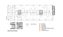Typical office floor plan - Photo Credit: SmithGroupJJR