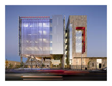 View of office tower from west - Photo Credit: SmithGroupJJR