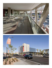Views of open mezzanine and street frontage - Photo Credit: Bill Timmerman