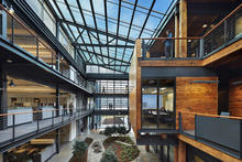 Looking west from a bridge crossing on the second floor - Photo Credit: Benjamin Benschneider