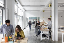 Typical studio interior: Flexible studios support design, rapid prototyping and fabrication. - Photo Credit: Tim Griffith