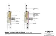 Building section highlighting mass, insulation - Photo Credit: Design-Build Partners: The Beck Group and Westlake Reed Leskosky