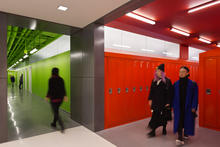 Clerestory Windows Bring Daylight Into Interior Classrooms - Photo Credit: Photo © James Ewing