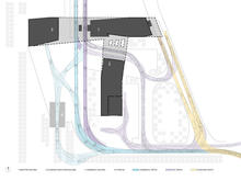 Vehicle Circulation Diagram - Photo Credit: Julie Snow Architects, Inc.